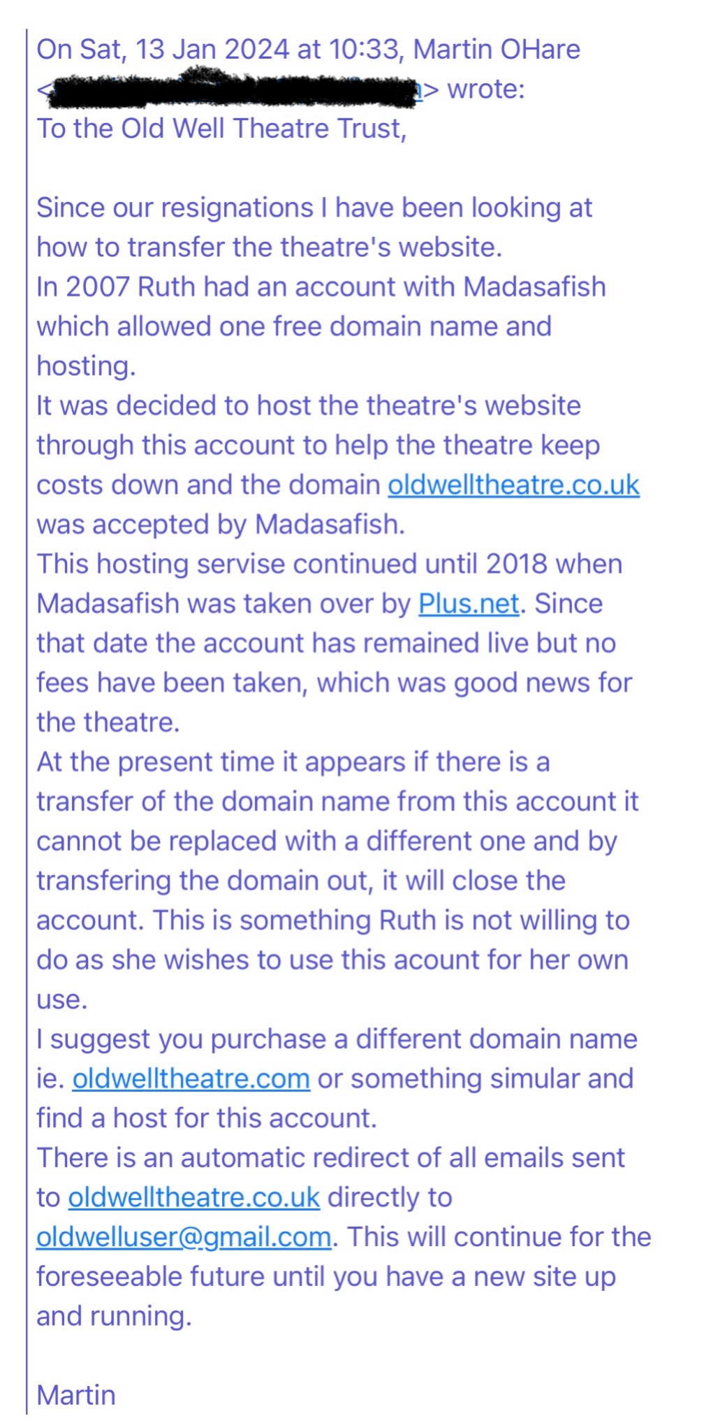 Moffat Theatre and Stage Events